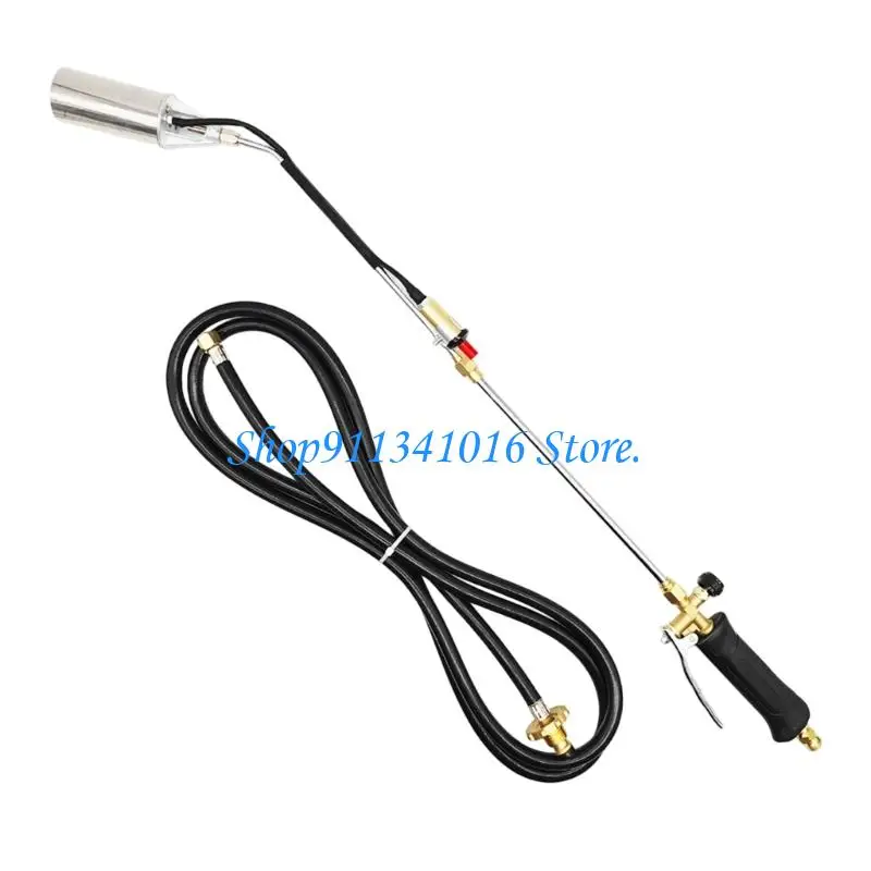  Propane Weeding Burning Blow Adapter Heavy Duty High Flamethrower with Push Button Ergonomic Grip for Roof Asphalt