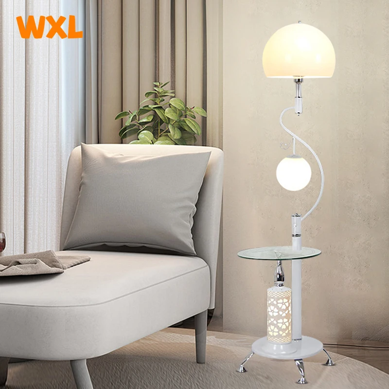 Simple modern floor lamp coffee table integrated living room sofa next to the bedroom creative study floor lamp