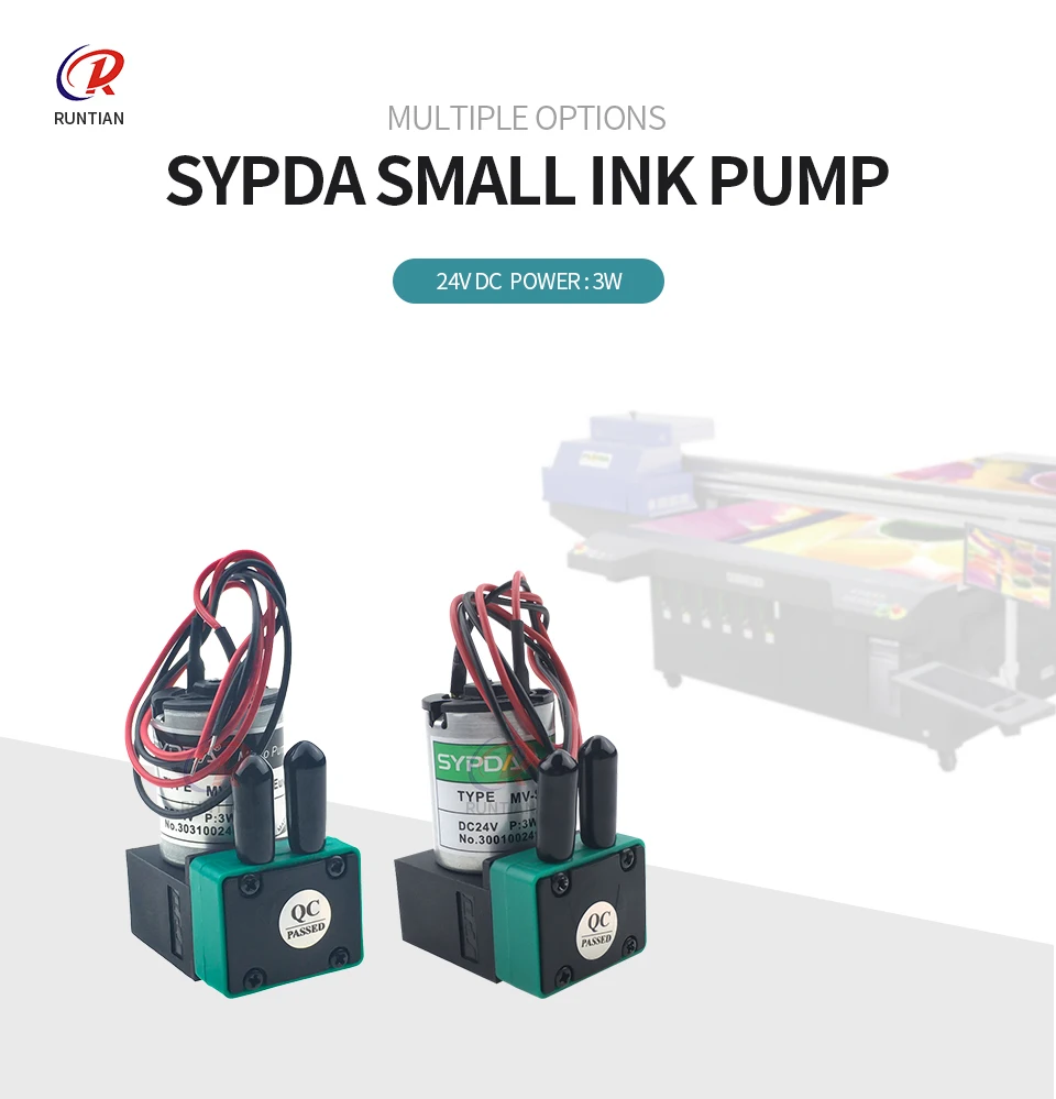 Hochwertige MV-SD100Euv SYPDA Tintenpumpe 3W 24V 100-200ml Tintenpumpe für DTF UV Tintenstrahldrucker – Detail 2