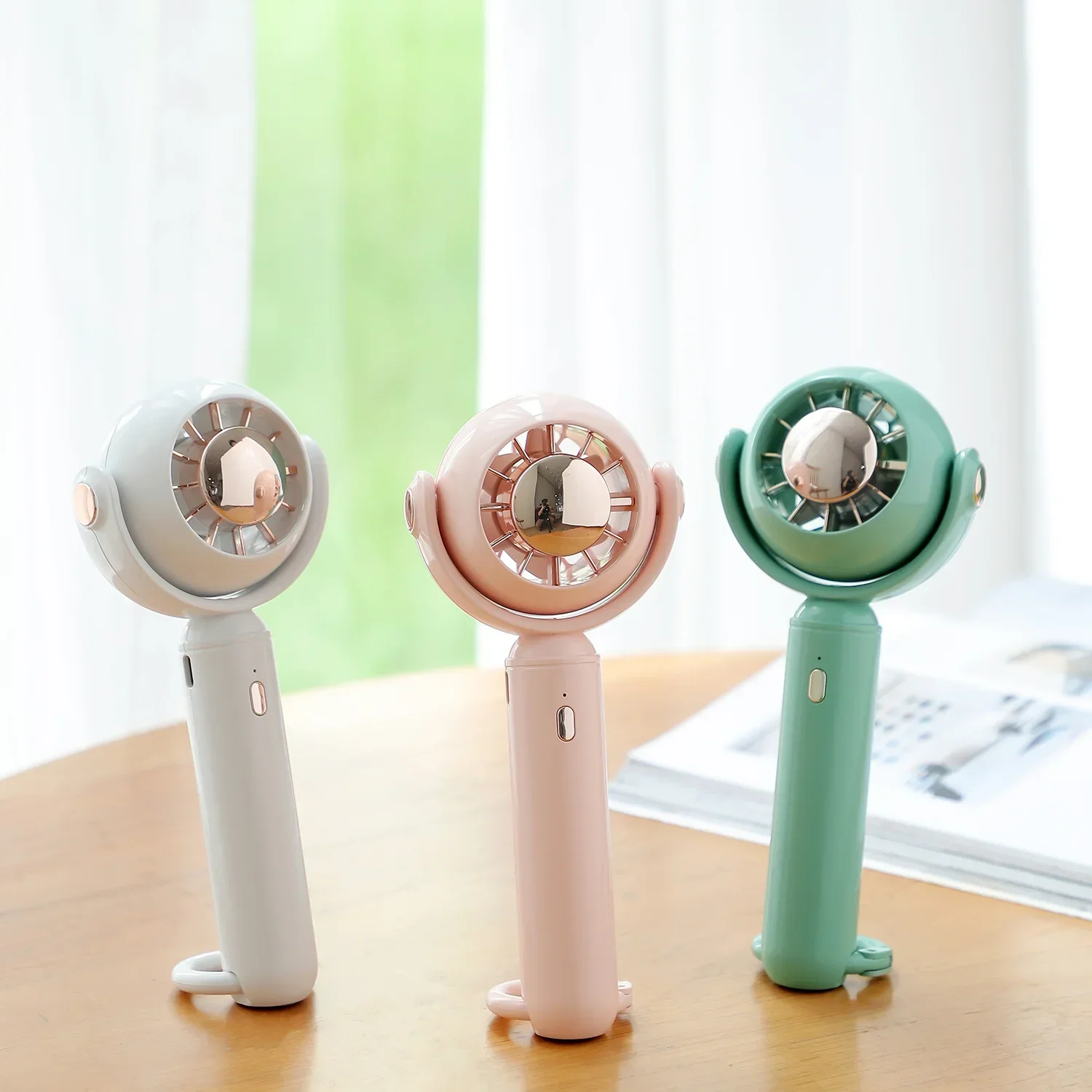 Factory Price Rechargeable 1200 Mah Promotional Usb Electric Hand Fan Portable Mini Small Handheld Fan