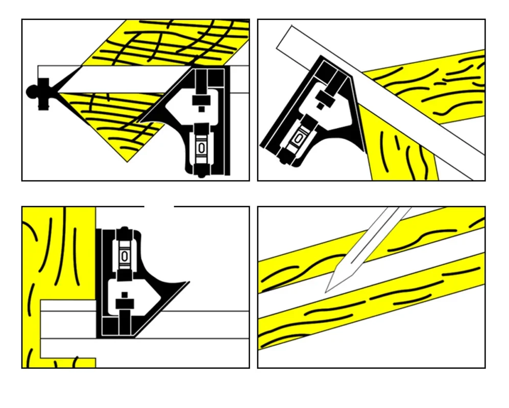 Новинка 300 мм комбинированная квадратная угловая линейка Горизонтальное перемещение стальное правило регулируемые многофункциональные измерительные инструменты аксессуары