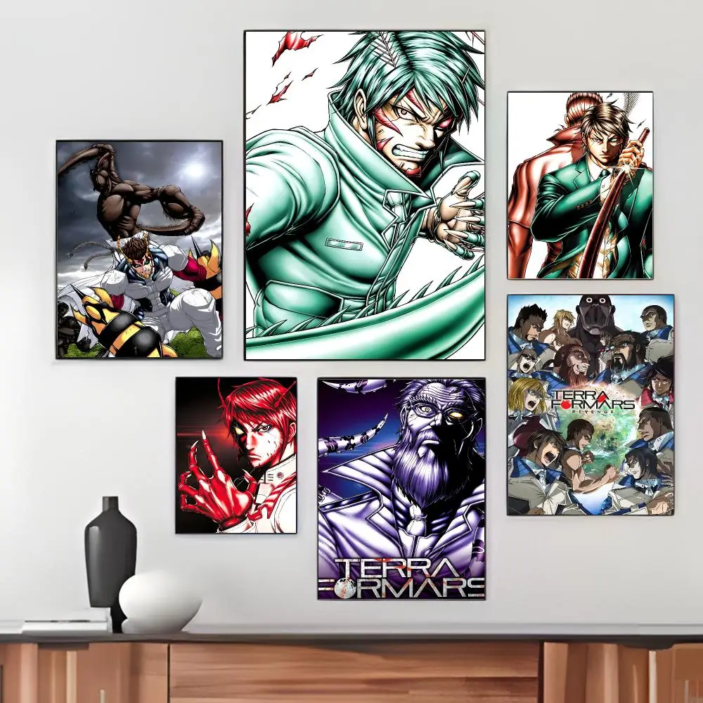 Japanese Anime T-Terra Formars Poster Pegatina artistica HD autoadhesiva impermeable para salon dormitorio