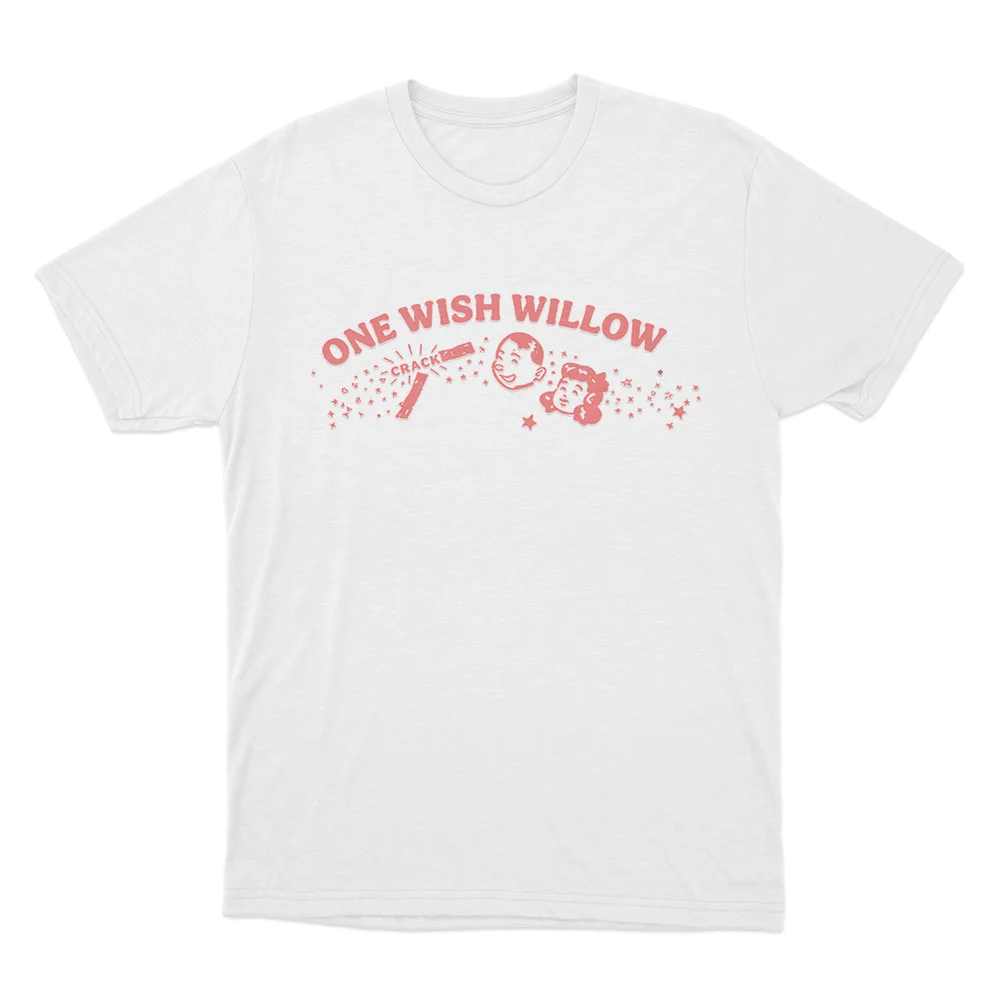 White Cinegogue X Obsession One Wish Willow  T-Shirt Cotton Graphic Tee Men Women Summer Streetwear