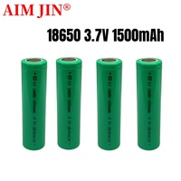 100% Real Capacity 3.7V 1500mAH 18650 Lithium Ion Rechargeable Battery, Suitable for Various Electronic Products