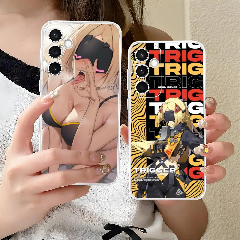 ZZZ Trigger Phone Case for Samsung Galaxy S25 S24 S23 S22 S21Plus FE Ultra Soft TPU Clear Shockproof Cover
