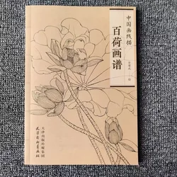 Chinese Painting Flowers Lotus Flower Line Drawing Collection Art Book Adult Coloring Book Relaxation and Anti-Stress Books