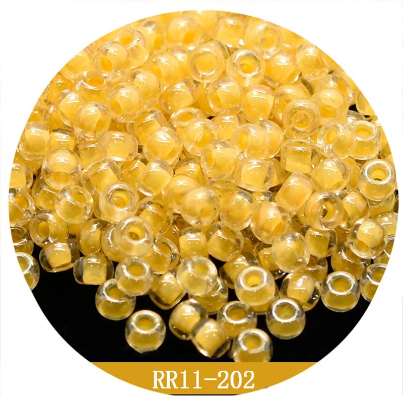 

MIYUKI Seed Beads 2mm Round Pearl Luster Dyed Core Glass Spacer Beads for DIY Bracelet Necklace Jewelry Making Handmade Material