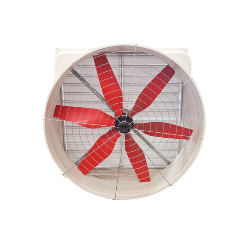 

QiluRunte Good Selling 1460 Model 50 Inch Directly Connected Six-Pieces Red Nylon Blade High-Power Extractor Exhaust Fan