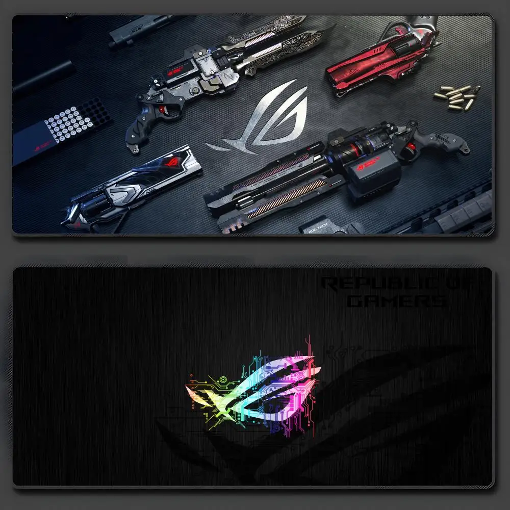 

R-ROG Logo Mouse Pad Large Anti-Slip Rubber Gaming MousePad Durable Desk Pad Thick Seam Edge Suitable For Office And Gaming