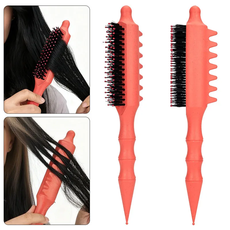 Volumizing Backcombing Hair Comb Wheat Straw Curl Defining Styling Tool for Curly & Straight Hair Curl Defining Tail Scalp Combs