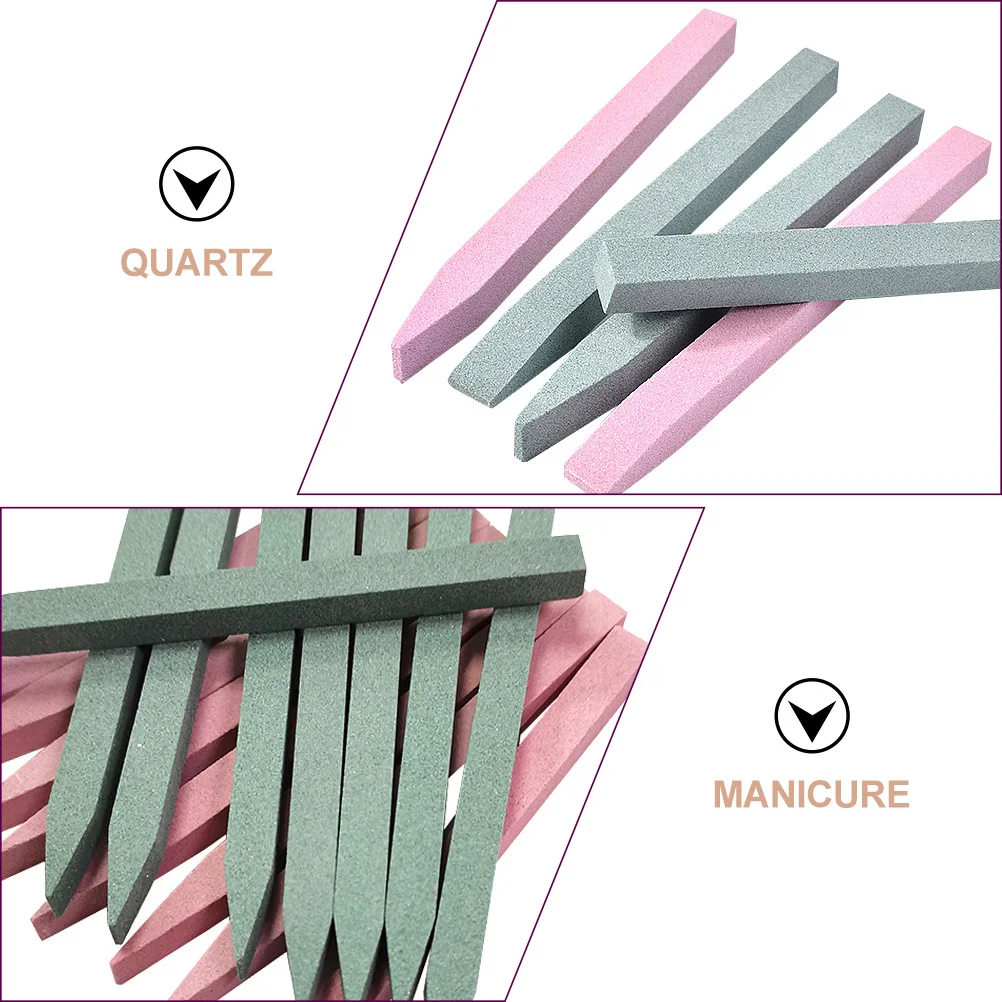 

12Pcs Stylish Nail Art Files High-Quality Quartz Polishing Rods Professional Manicure Supply for Smooth Fingernail Finish At