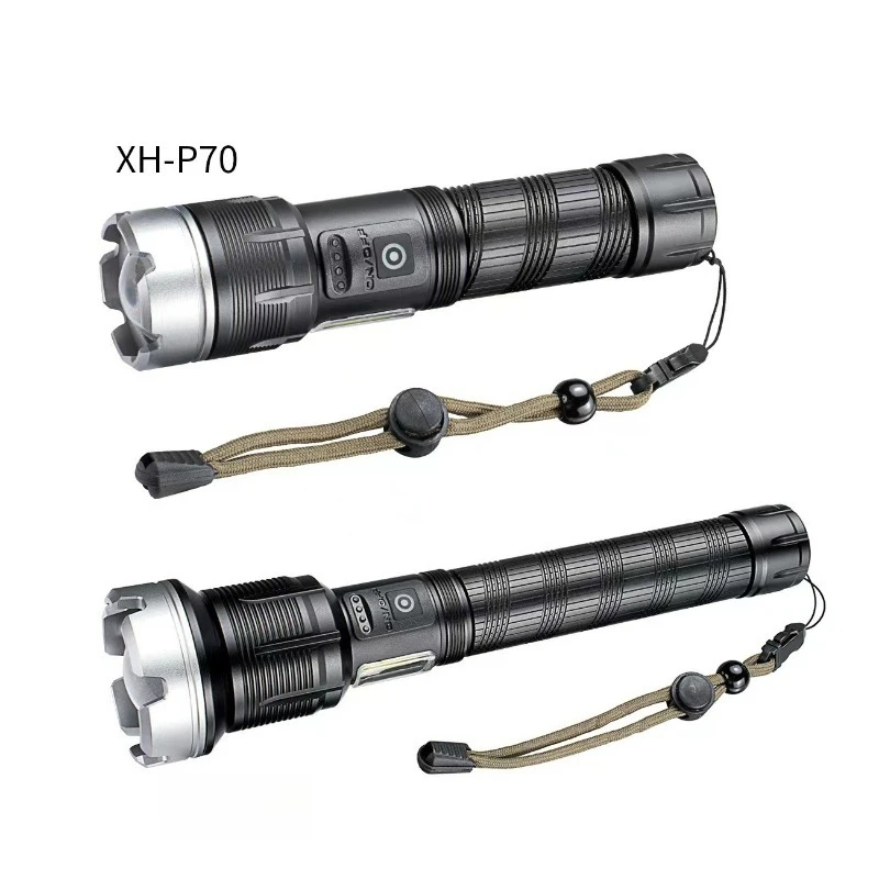High-power LED Flashlight Telescopic Long-range Power Display Zoom Rechargeable Torch Outdoor Camping Night Fishing view 2