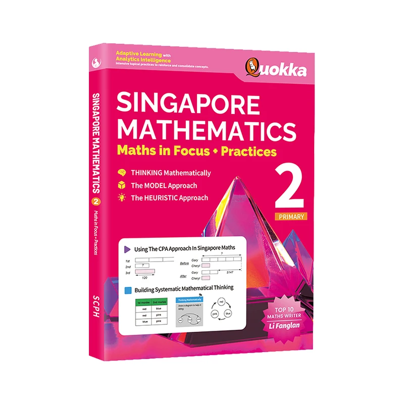 2022 New Updated Singapore Primary School Textbook For Kids Learing Maths For Grade 2 Math Teaching Practice Book Textbook Books