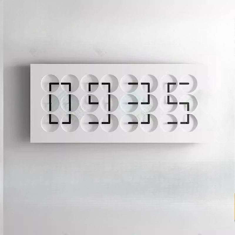 Mechanical Dynamic Interactive Installation Art Meichen Decorative Clock Creative Soft Decoration Wall Hanging Clock
