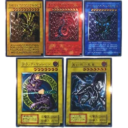 53PCS/SET YUGIOH Homemade Coarse Flash Sixth Bullet UTR Black Mage True Red Eyes Black Dragon Game Collection Card Gift Toy