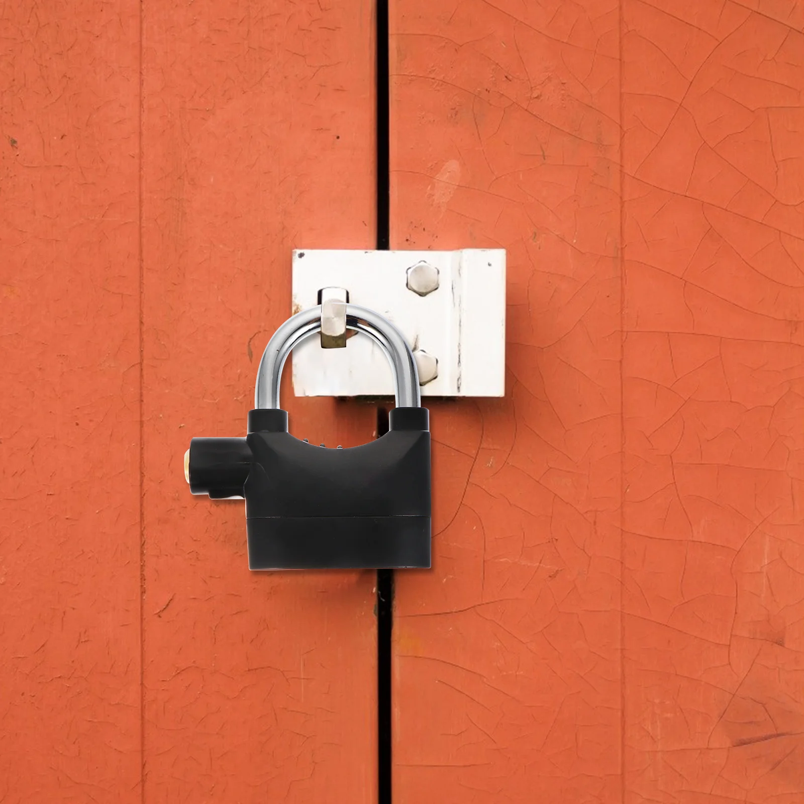 

1Pcs Alarm Padlock with Key Loud Sound Security Lock for Bicycle Motorcycle Garage Door Window Shed Strong Metal Build Compact