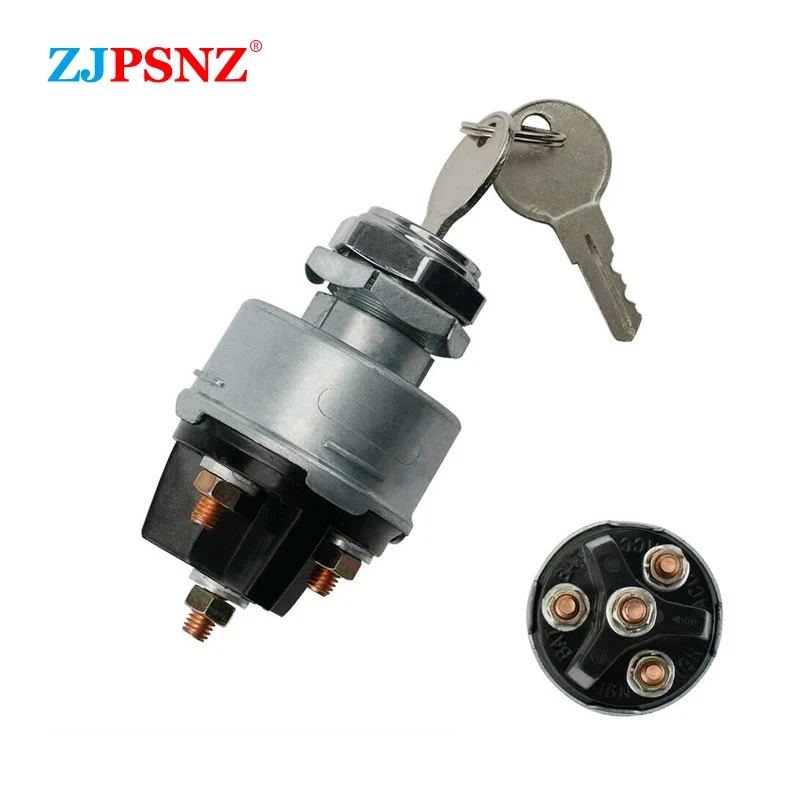 

Car Auto Ignition Starter Switch 4Position w/ 2 Keys On Off JK417 12V Ignition Starter Switch For Tractor Tuning Truck Refit