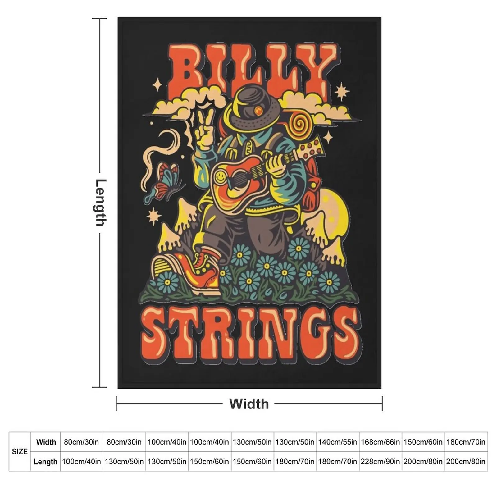 Billy strings fall winter Throw Blanket Plaid on the sofa christmas gifts Heavy For Sofa Thin Blankets