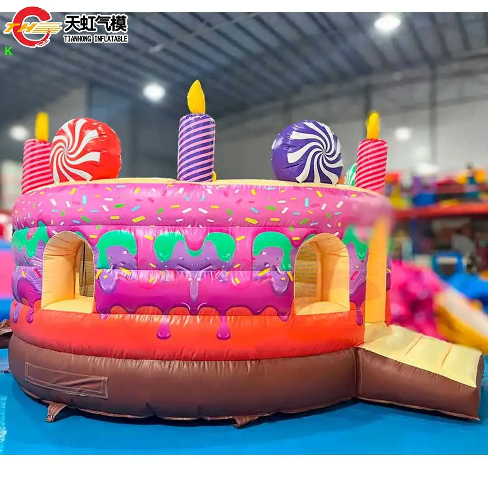 Fast Ship Durable Inflatable Cake Bouncer Outdoor Commercial Inflatable Bounce House Bouncy Castle Air Jumper for Children Party