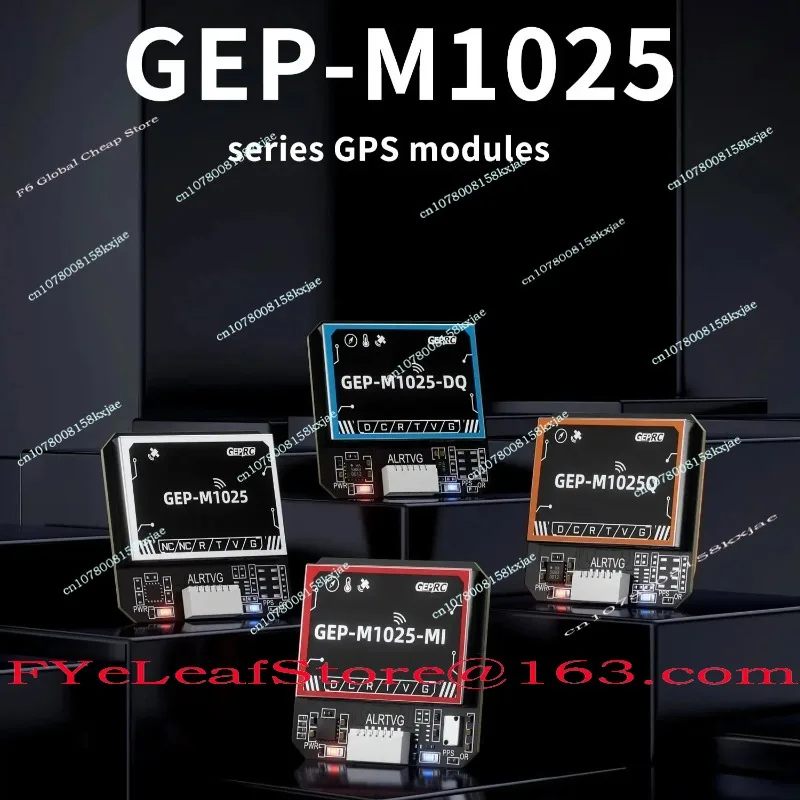 GEPRC GEP M1025 Series GPS Module (M10 Chip, Multi Satellite Positioning Integrated Magnetometer/Barometer Ideal for FPV Drones)