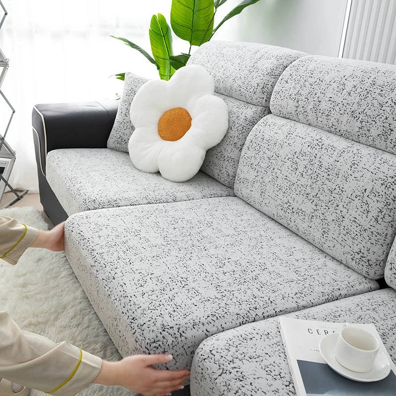 Jacquard plush Sofa Cover Elastic Sofa Cushion Cover for Living Room Furniture Protector For Pets Removable Sofa Seat Cover