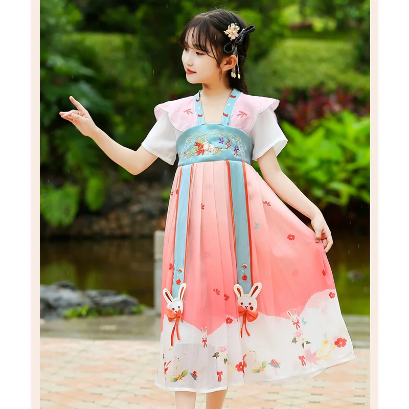 

Chinese Hanfu Dress Girls New Year Costume Children Carnival Fairy Cosplay Costume Dance Hanfu Party Dress For Kids Girls