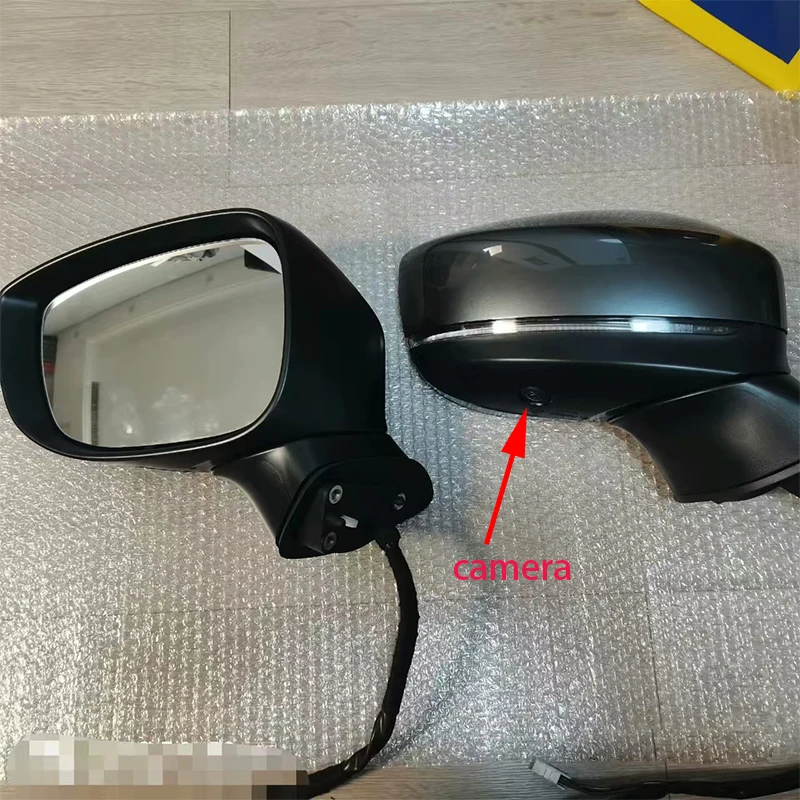 For Mazda CX-5 2017-2024 Car Rearview Mirror Assembly with Electric Angle Adjust Folding Heating Blind Spot Camera Monitoring