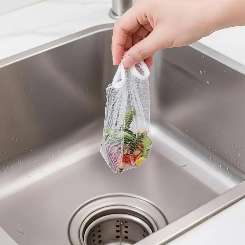 90-100Pcs Universal Kitchen Sink Filter Mesh Non-toxic Drain Strainer for Bathroom Hair Food Block Prevention