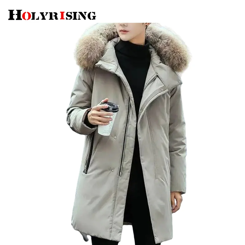 

white duck down for male long warm hooded куртка зимняя мужская jackets light thickening overcoats windproof 19843