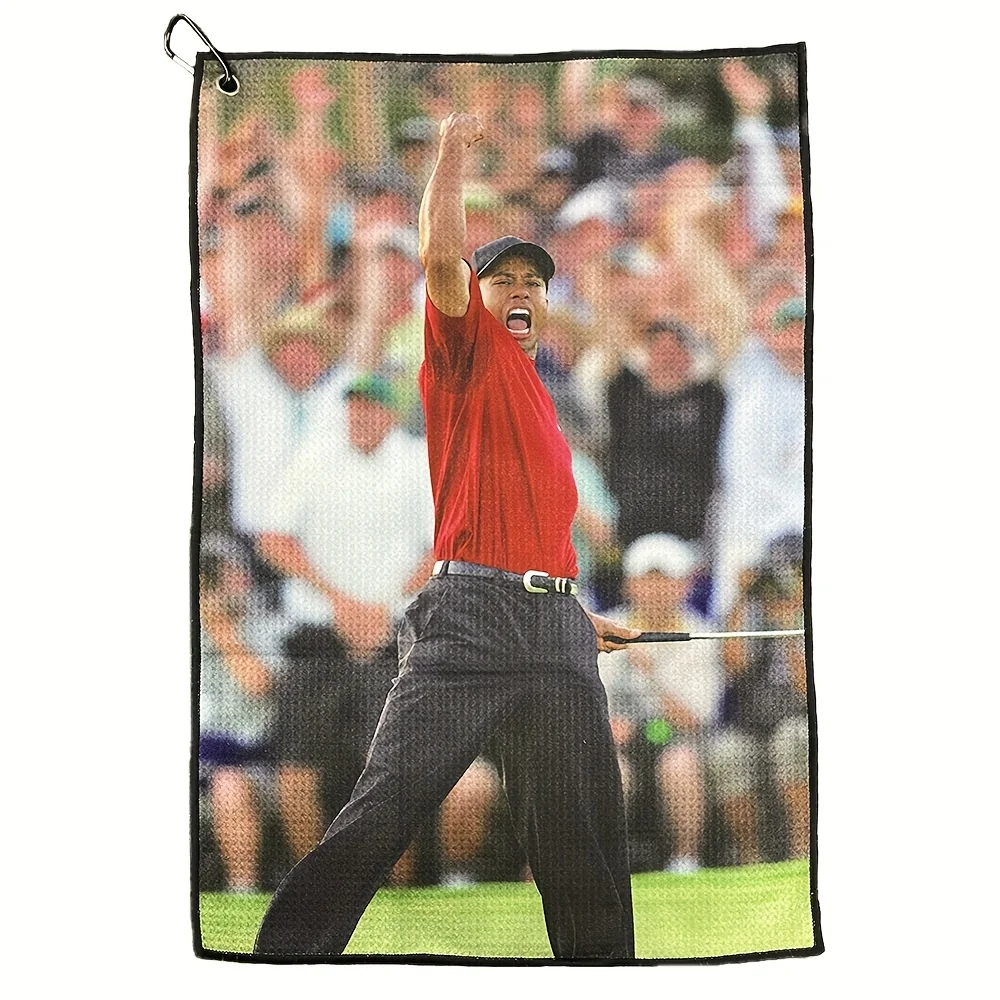 

Golf accessories, ultra-fine fiber golf towel - soft and durable polyester and nylon blend, waffle texture, safe climbing clip,