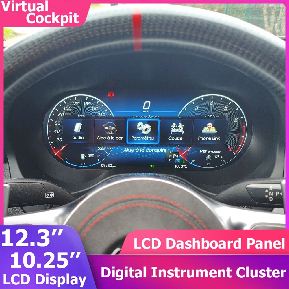 

12.3‘’Digital Instrument Cluster For Mercedes Benz CLA/GLA/A-Class X156 C117 W117 LCD Dashboard Speedometer Cockpit CarPlay