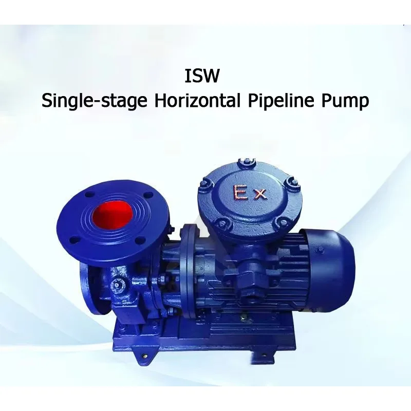 Single Stage Industrial Horizontal Pipeline Centrifugal Pump Explosion Proof Water Booster Pump For Hot Water Transfer