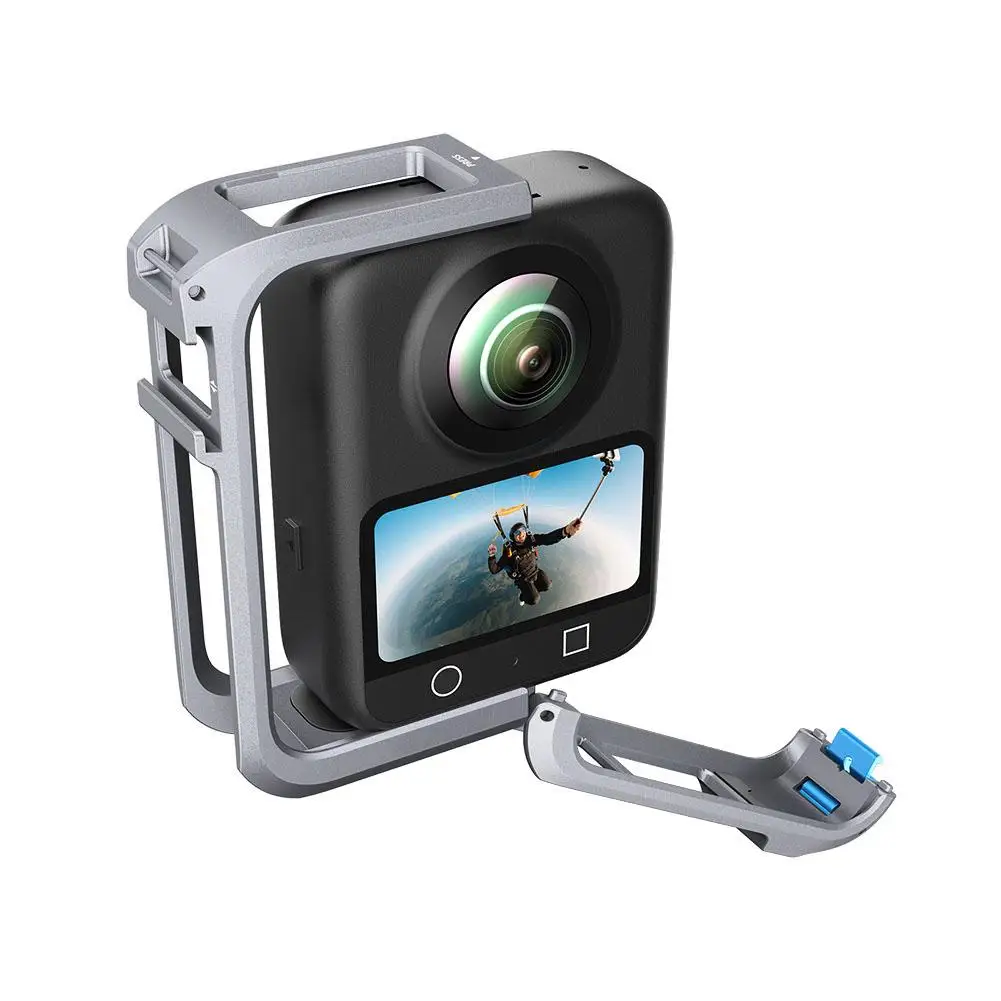 Metalowa obudowa do akcesoriów DJI Osmo 360, aluminiowa klatka operatorska z wieloma punktami mocowania rozszerzających, bezpieczna rama ochronna Osmo 360.