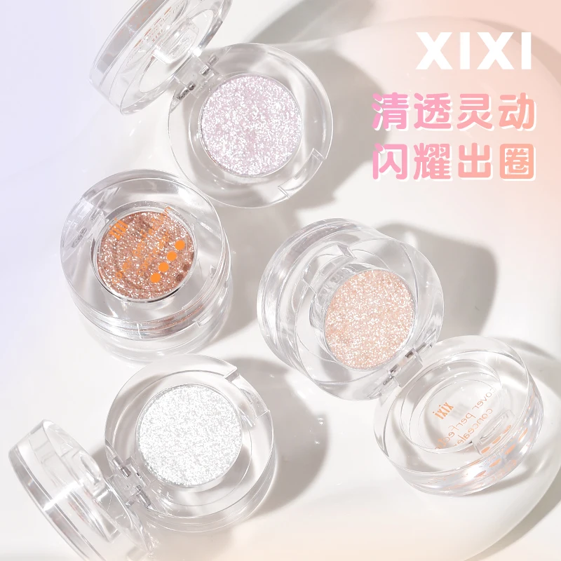 Monochrome Glitter Eyeshadow Sparkling Ultra Fine Diamond Eye Shadow Long-Lasting Waterproof Shimmer Powder for Eye Brightening