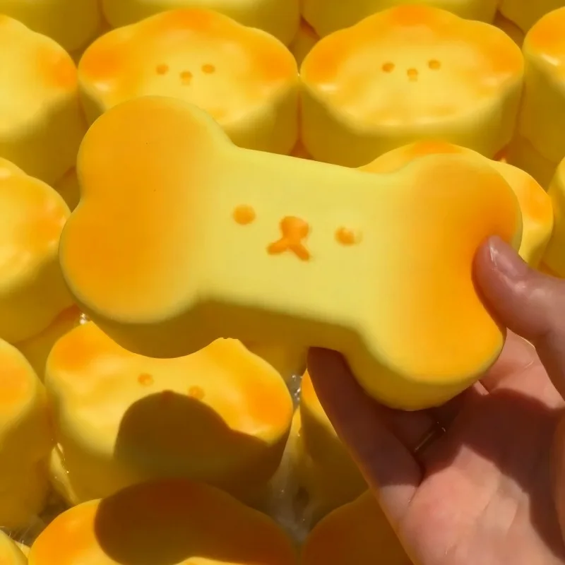 Squishy Dog Bread Squeeze Toy Soft Stress Relief Langsam steigendes sensorisches Zappeln für Angst ADHS Autismus Geschenke für Kinder Erwachsene