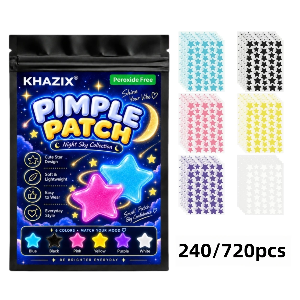 240/720pcs Decorative Pimple Patch