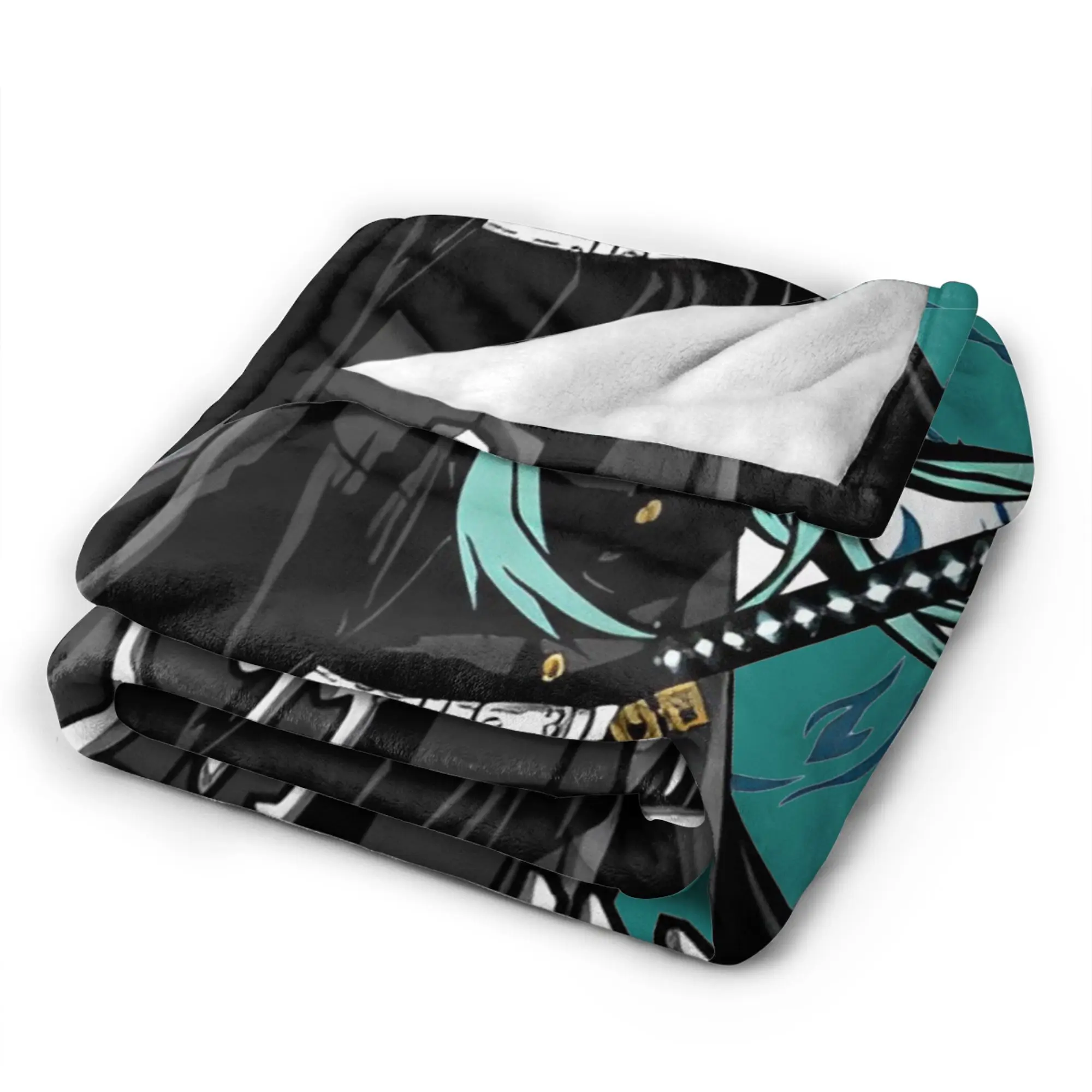 بطانيات Muichiro Tokito من الصوف بطانية رمي رائعة قابلة للتنفس لصالة الفراش في الخريف/الشتاء، #5