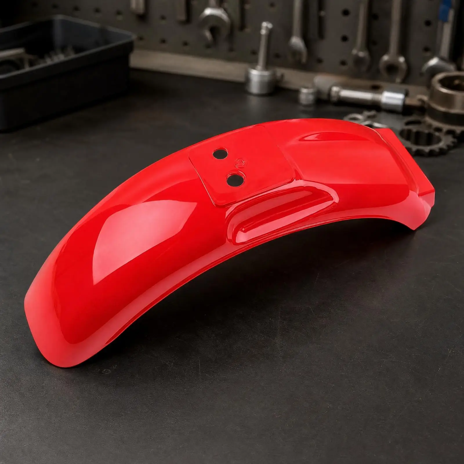 Glossy Red Rear Mudguard for 50cc Mini Bike Motorcycle Classic Restoration Custom Build Upgrade
