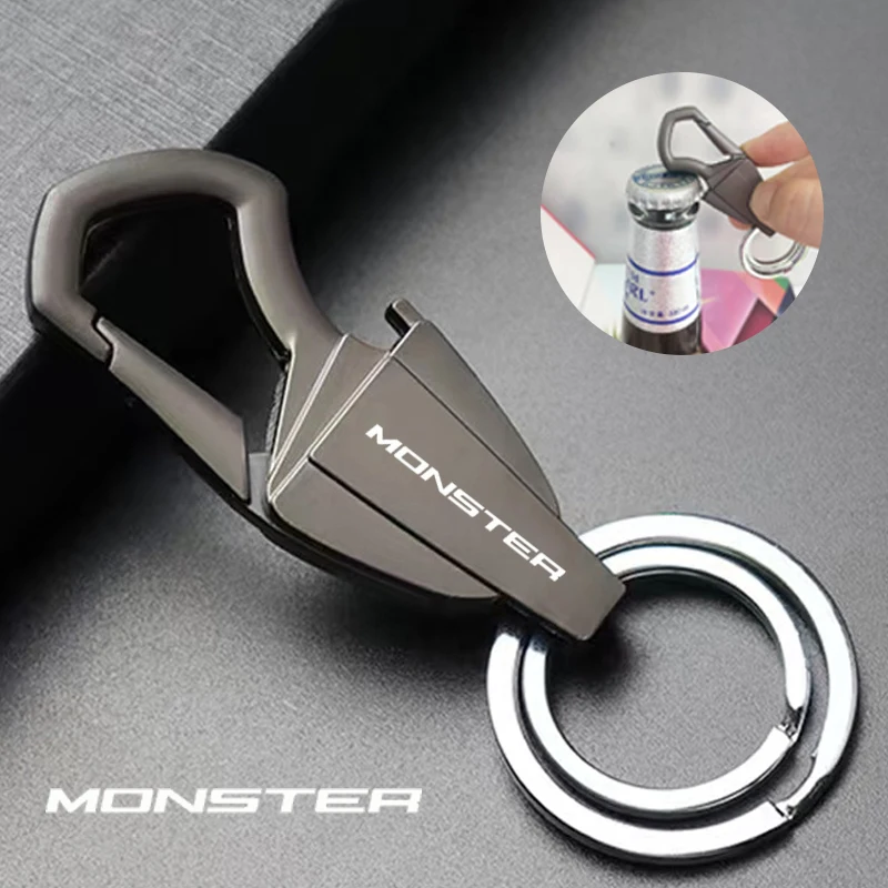 For Ducati Monster ST2 M 400 600 620 750 919 796 696 M600 ST2 Motorcycle Keychain Zinc Alloy Multifunction Car Play Keyring