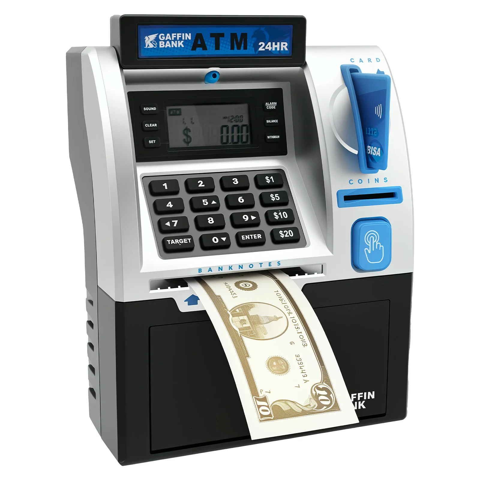 

Банкомат Экономия Прочная электронная копилка Смарт-карта Цифровая экономия монет Пароль Защищенная банка для экономии Гибкий доступ