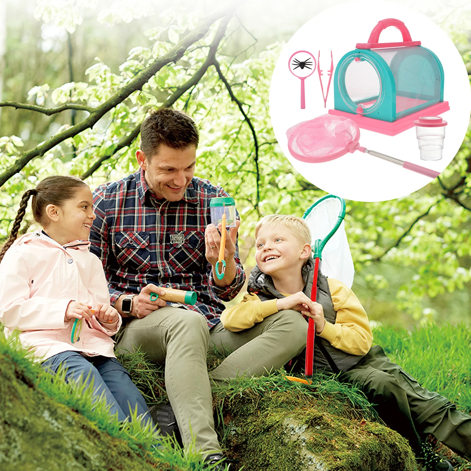 Outdoor Toddler Playsets Insect Observation Kit Suite Kid Catching Net Child Toys