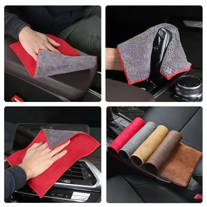 Microfiber Towel Super Absorbent Car Wash Cleaning Drying Cloth For Volvo R design T6 AWD S40 S60 S90 XC40 XC60 XC90 V40 Goods