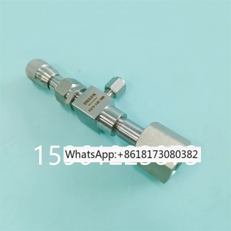 Stainless steel cylinder sampling valve micro adjustment needle valve WL24H-320P flow G5/8 W21.8