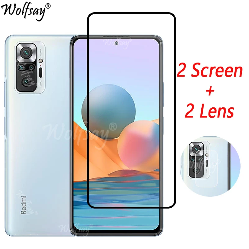 Full Cover Tempered Glass For Redmi Note 10 Pro Screen Protector For Redmi Note 10 Pro Camera Glass For Redmi Note 10 Pro Glass