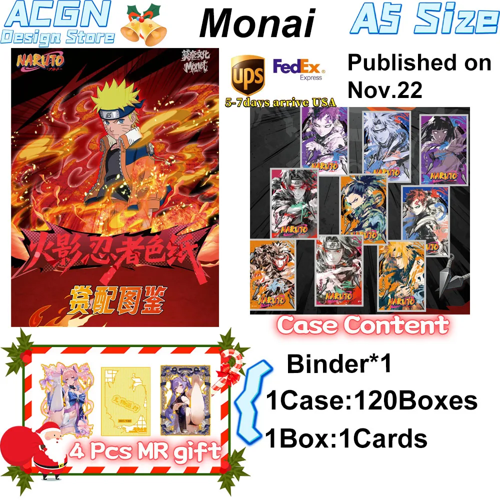 

Оптовая продажа, 2025 год, последняя культура Моне, цветная бумага Наруто, первая пуля, аниме-карта, подарки на день рождения для мальчиков и девочек