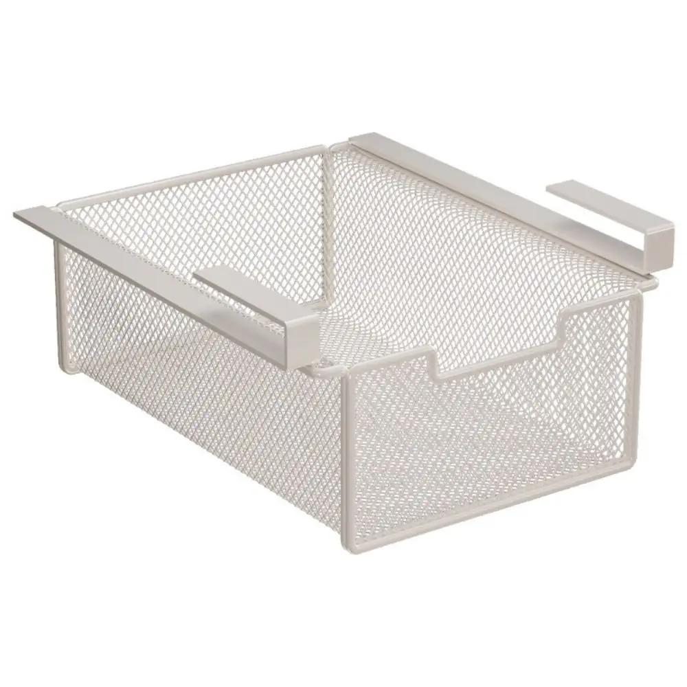 Large Capacity Underwear Storage Basket Pure Color Under Shelf Hanging Organizer Under Cabinet Basket Design Pull-Out Drawer