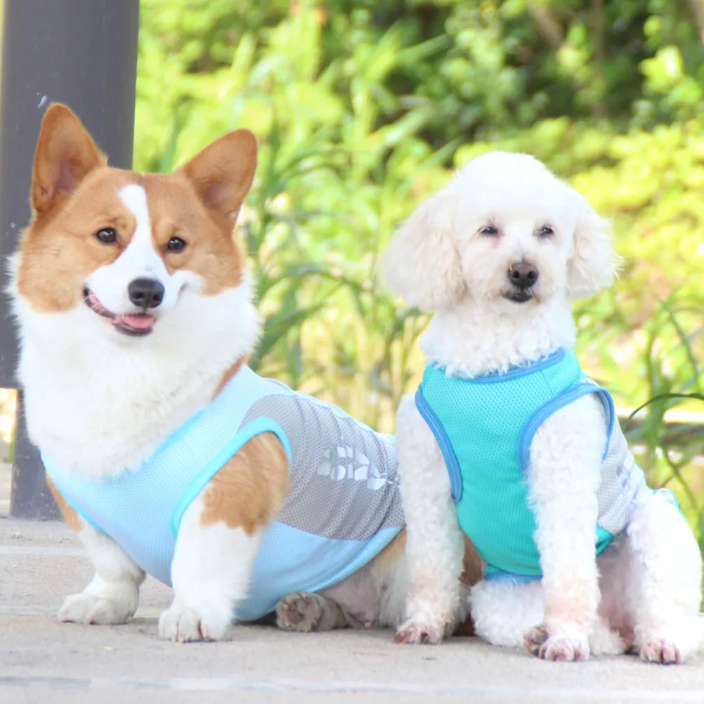 

Vest Lightweight Breathable Puppy Cooling Vest Comfortable Wear-Resistant Pet Clothes Decorative Dog Clothes