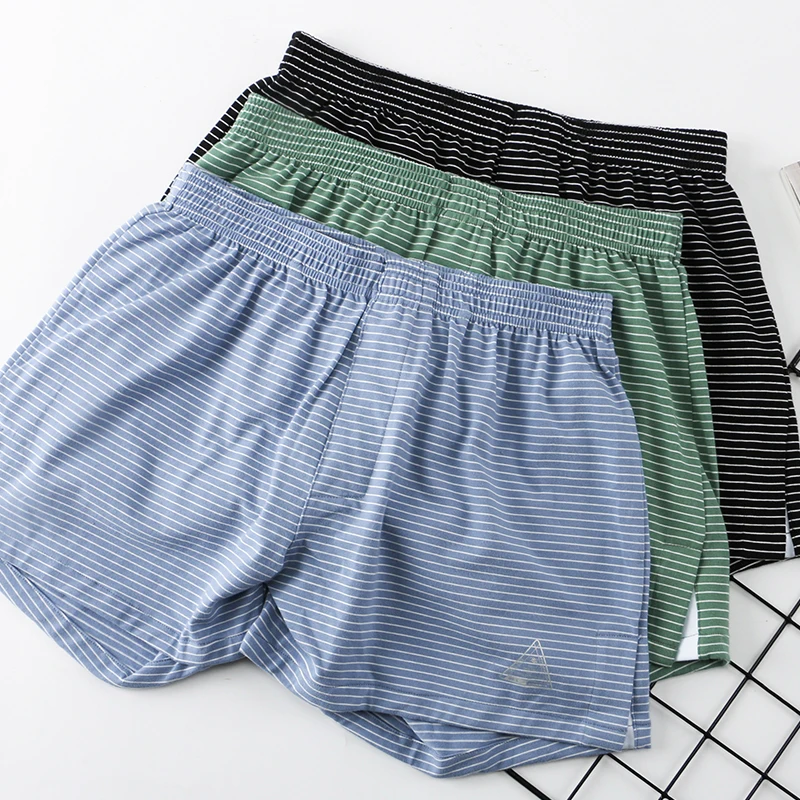 3-pack men's underwear men's boxers youth sports shorts breathable pure cotton loose boxer briefs personality men's  briefs