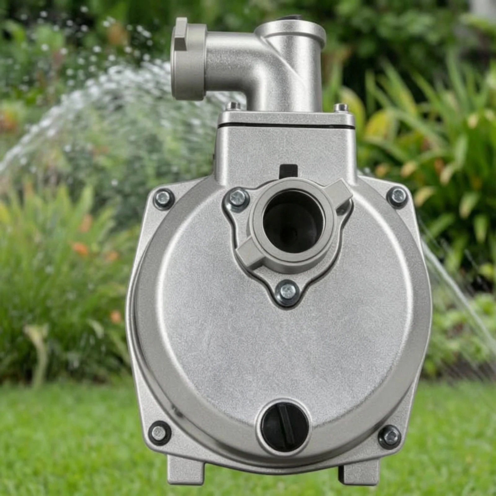 Self-Priming Pump Compact Metal Water Pump Long-Lasting Sturdy for Farmers, Irrigation, Garden Watering view 3