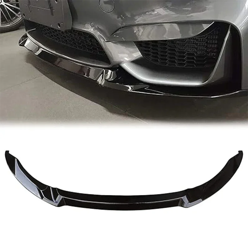 CS Style Car Front Bumper Lips Spoiler Splitter for BMW F80 M3 F82 F83 M4 2015-2020 Body Kit Front Shovel Auto Accessories